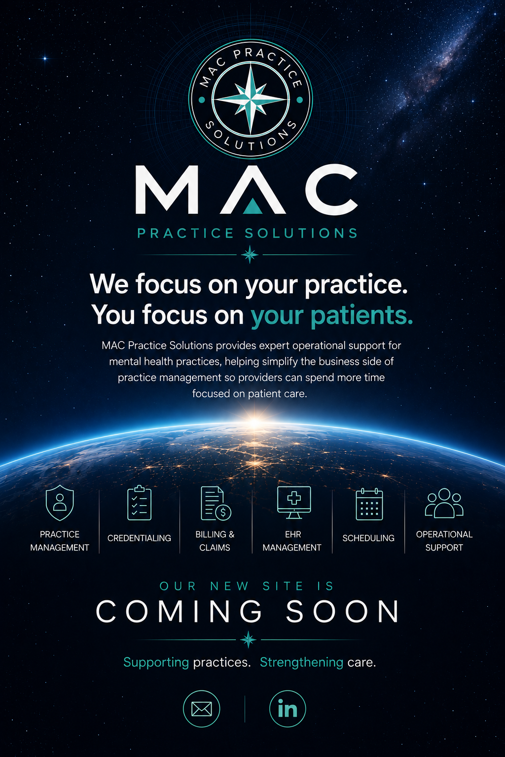 MAC Practice Solutions. We focus on your practice. You focus on your patients. Our new site is coming soon.